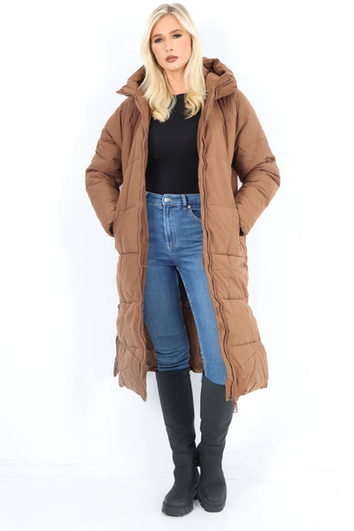 Padded Hooded Long Knee length Jacket