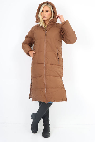 Padded Hooded Long Knee length Jacket