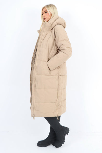 Padded Hooded Long Knee length Jacket