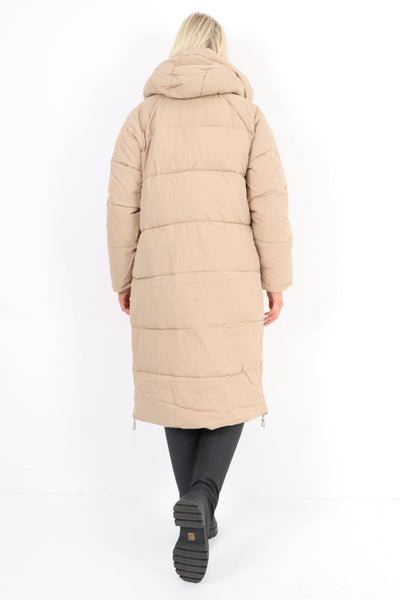 Padded Hooded Long Knee length Jacket