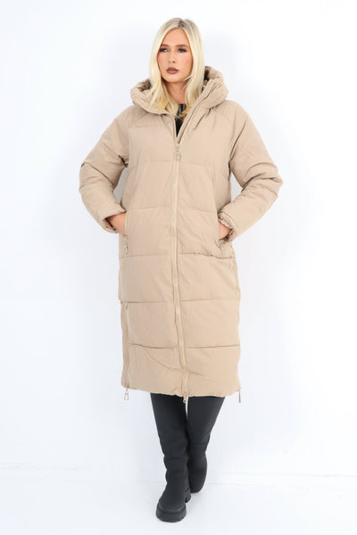 Padded Hooded Long Knee length Jacket