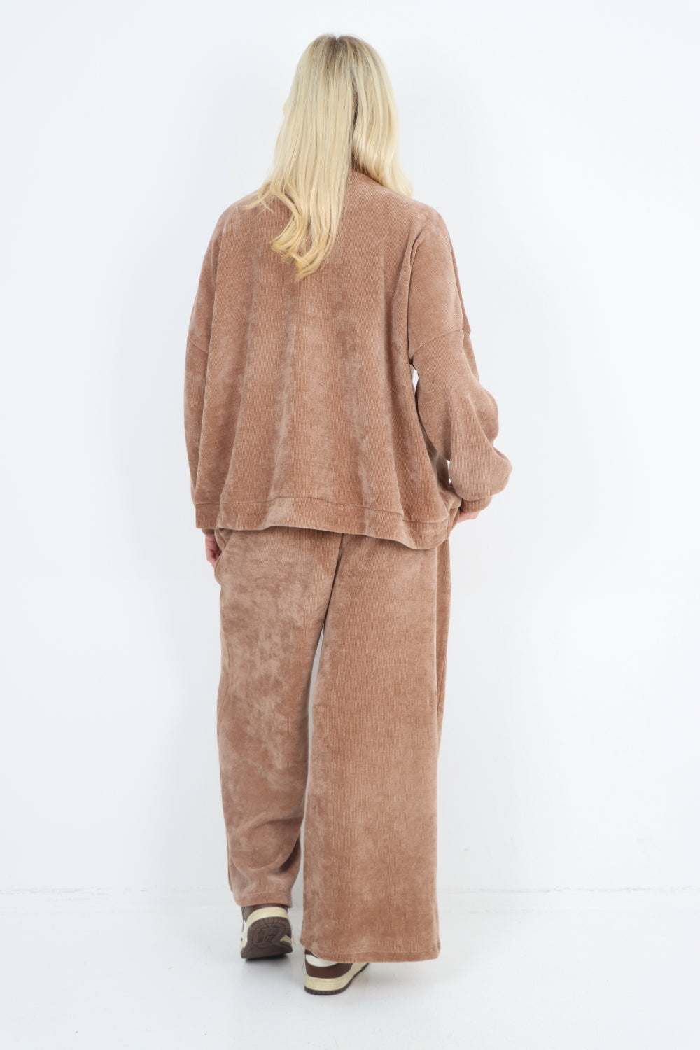 Corduroy Zip Up Long sleeve Top and Trouser Co-Ord Set