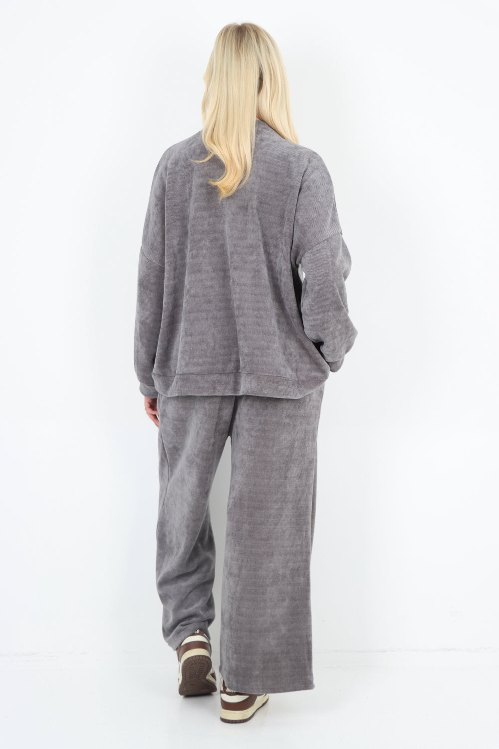 Corduroy Zip Up Long sleeve Top and Trouser Co-Ord Set