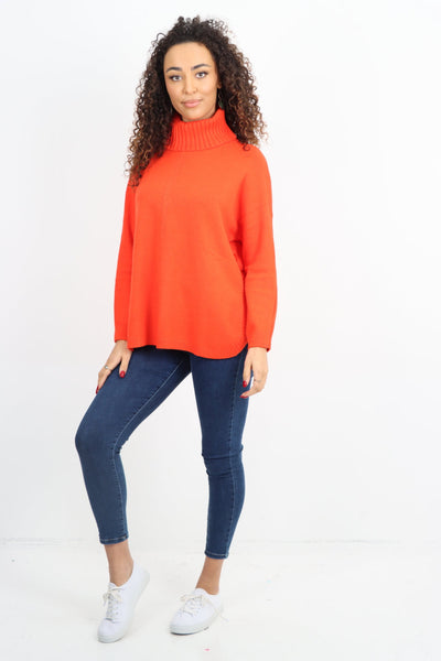 Side Button Detail Ribbed Hem Longsleeve Jumper Top