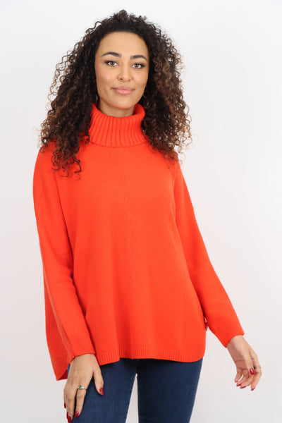 Side Button Detail Ribbed Hem Longsleeve Jumper Top