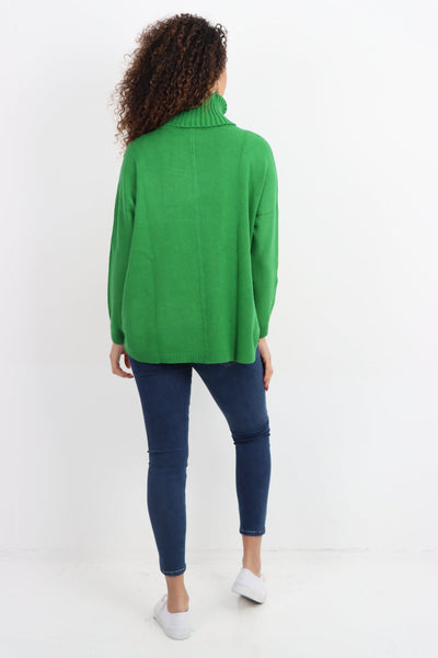 Side Button Detail Ribbed Hem Longsleeve Jumper Top