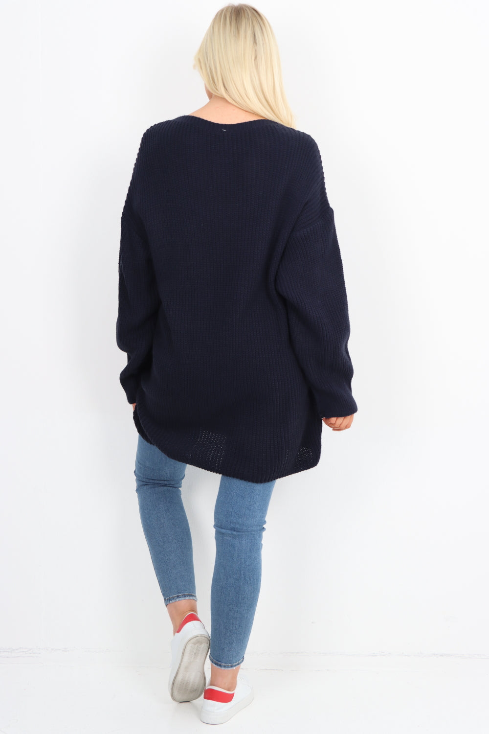 Italian Chunky Knit Long-sleeved Tunic Jumper