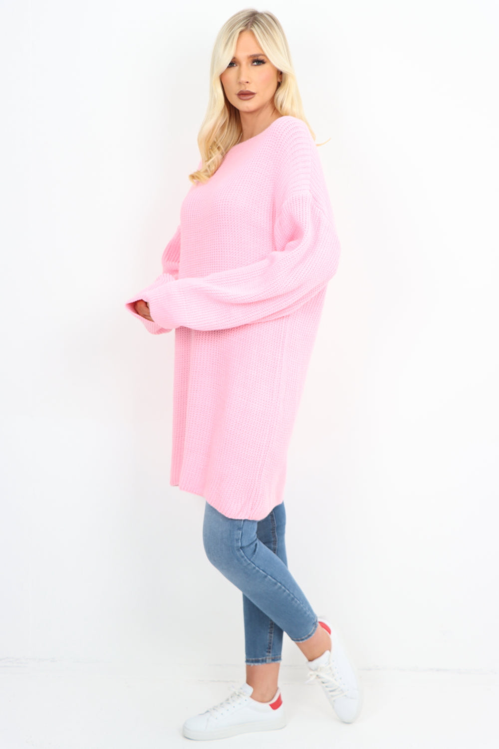 Italian Chunky Knit Long-sleeved Tunic Jumper