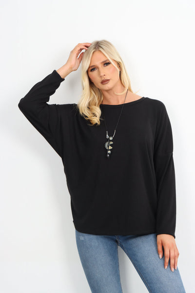 Basic Soft Knit  Necklace Top