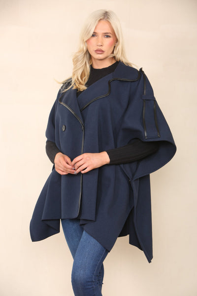 Oversized Button Detailed Jacket Coat