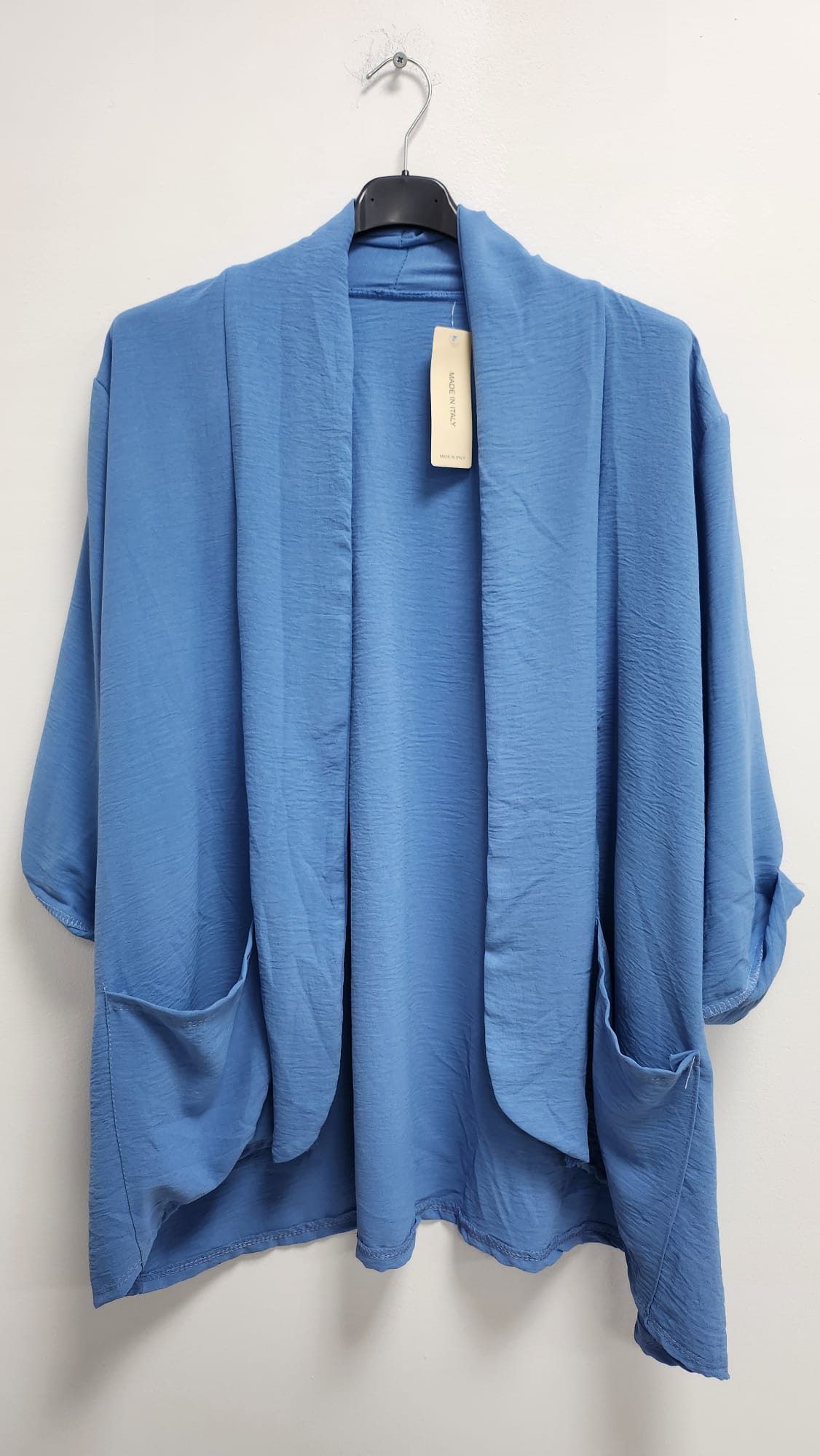 3/4 Sleeve Open Front Lightweight Cardigan - Lashra Fashion