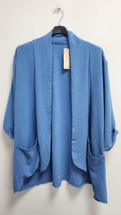 3/4 Sleeve Open Front Lightweight Cardigan - Lashra Fashion